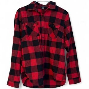Eddie Bauer women's buffalo check flannel medium